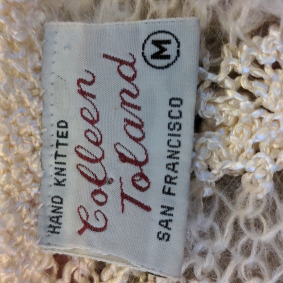 VTG Colleen Toland Gorgeous Hand Knit Wrap Sweater - Picture 7 of 10